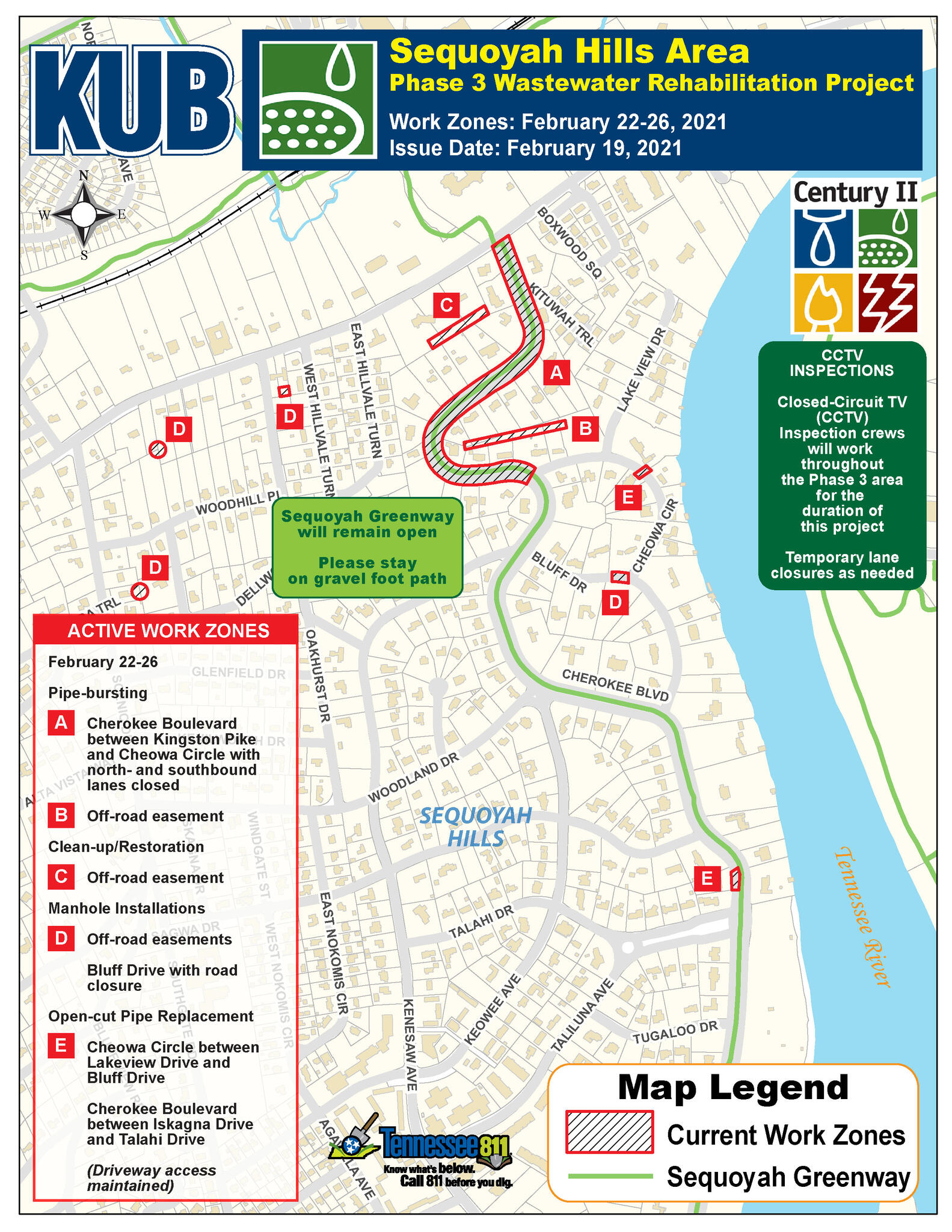 Sequoyah Hills Area Utility Project Updates (Knoxville Utilities Board