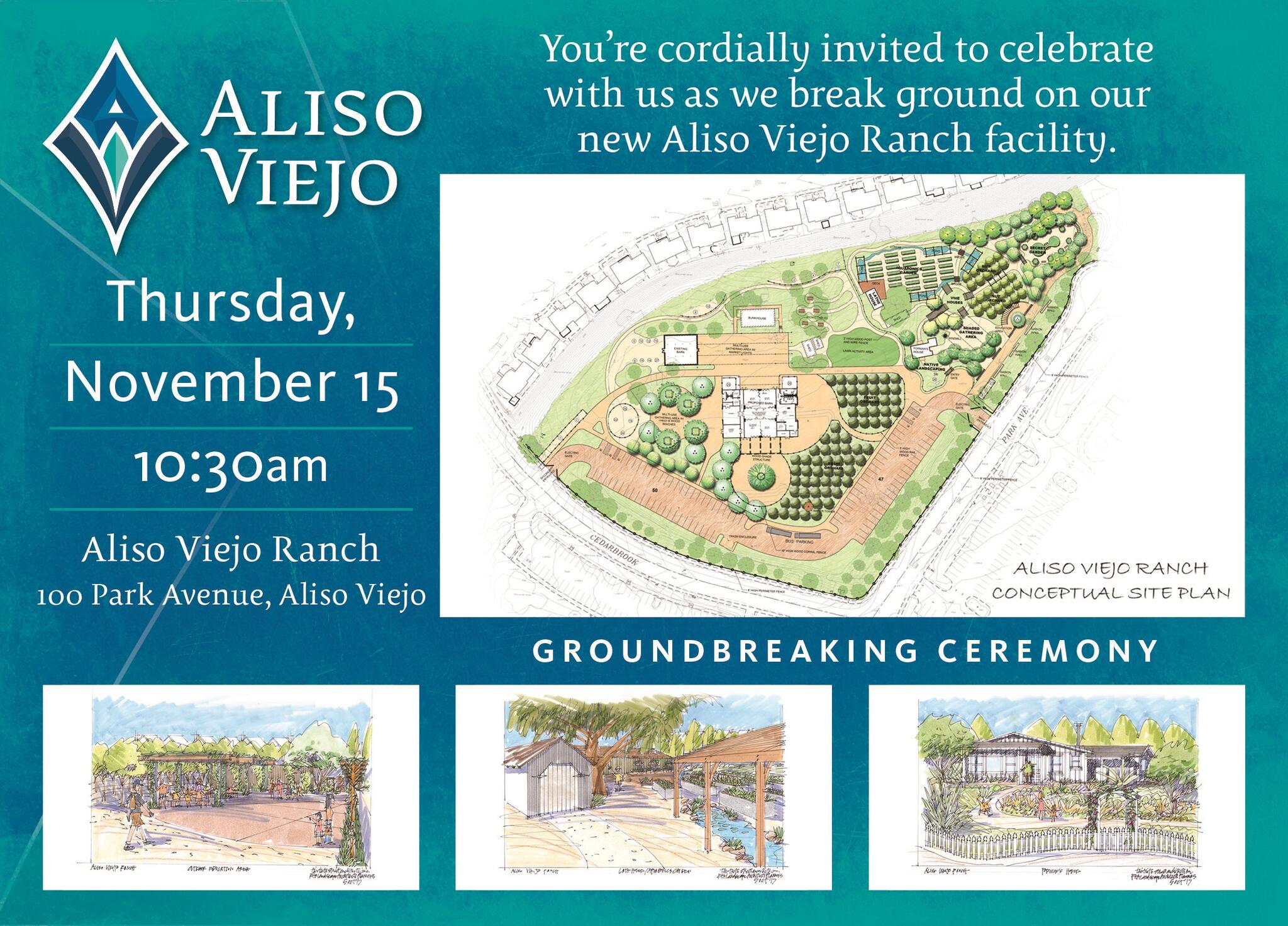 Nov 15 Aliso Viejo Ranch Groundbreaking Ceremony Mission Viejo, CA