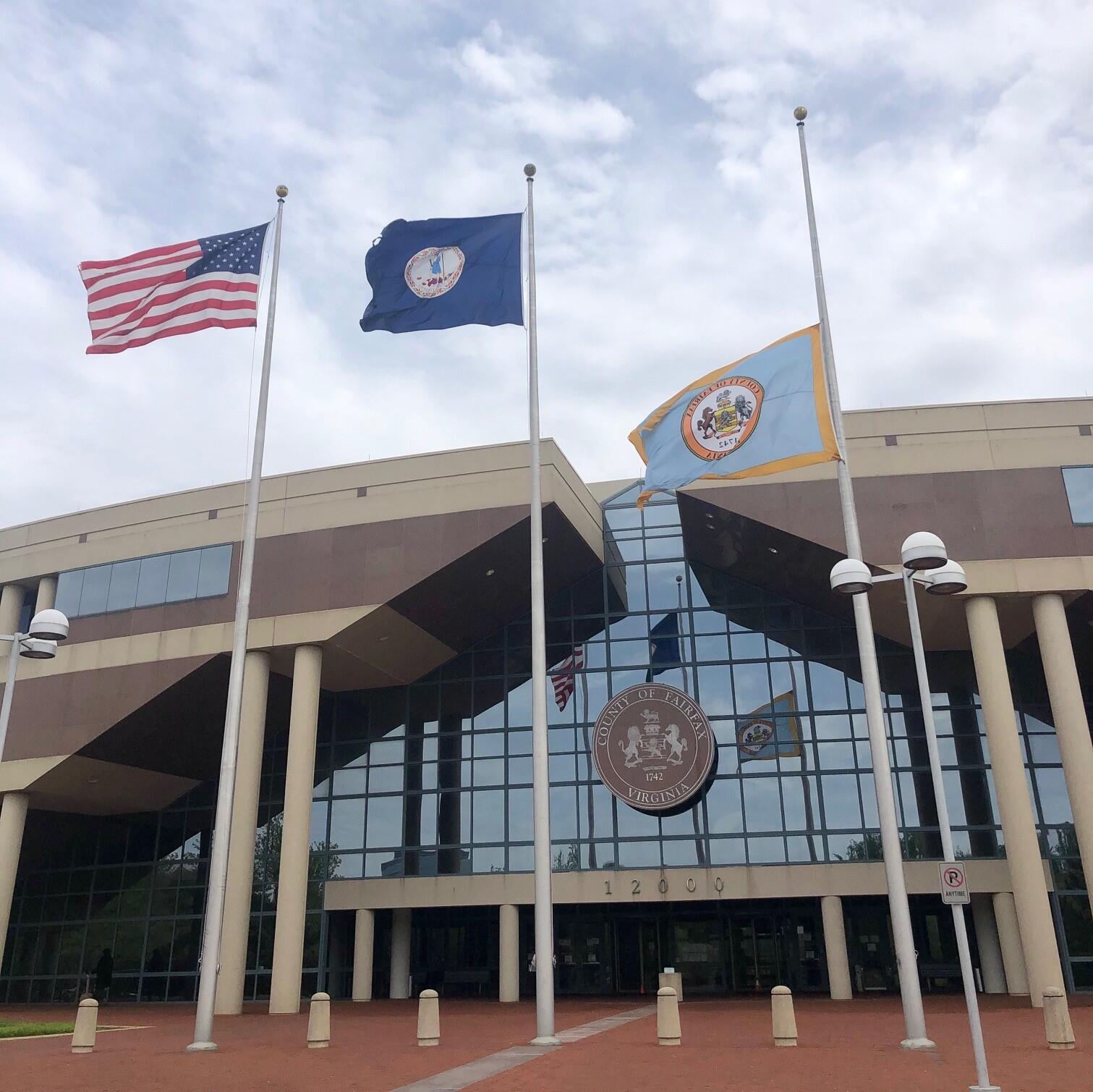 Fairfax County Flag at HalfStaff Today (Fairfax County Government