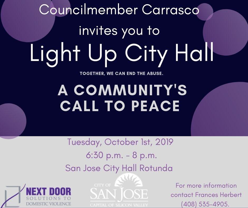 Domestic Violence Awareness Month San Jose City Council