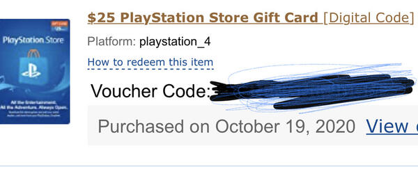 playstation $25 gift card digital code