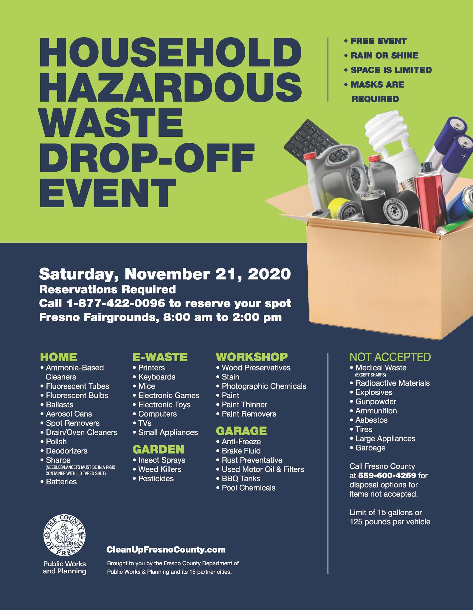 Household Hazardous Waste DropOff Event (City of Clovis) — Nextdoor