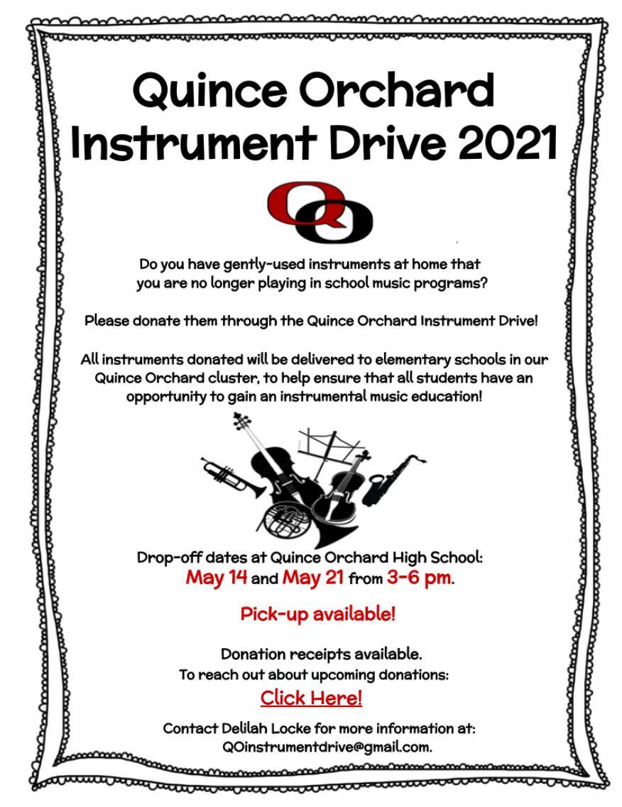 Quince Orchard Schools Instrument Drive, 2021