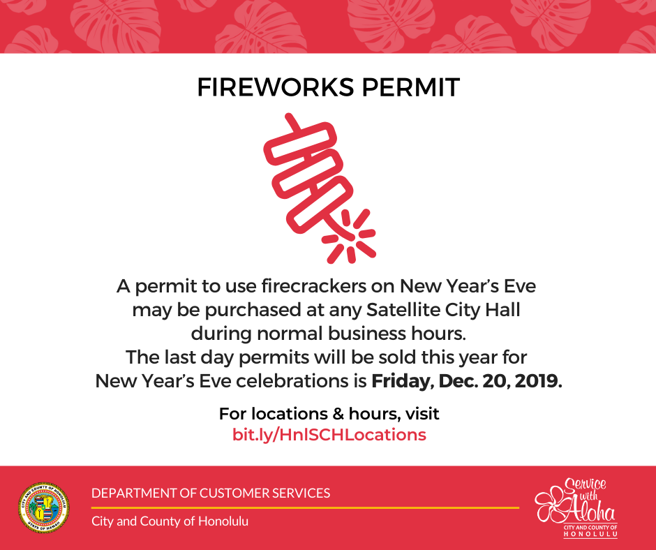 Honolulu Fire Department Fireworks Permit
