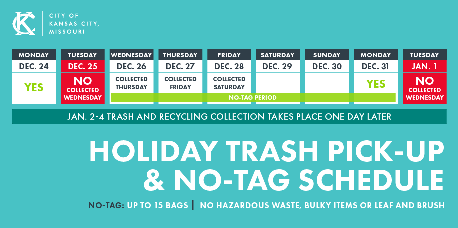 holiday trash pickup charlotte nc 2022