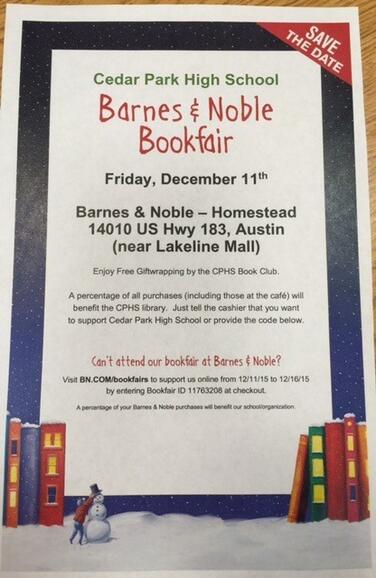 Dec 11 Cedar Park High School Bookfair Nextdoor