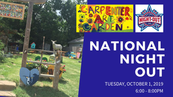 Oct 1 National Night Out At Carpenter Art Garden Nextdoor