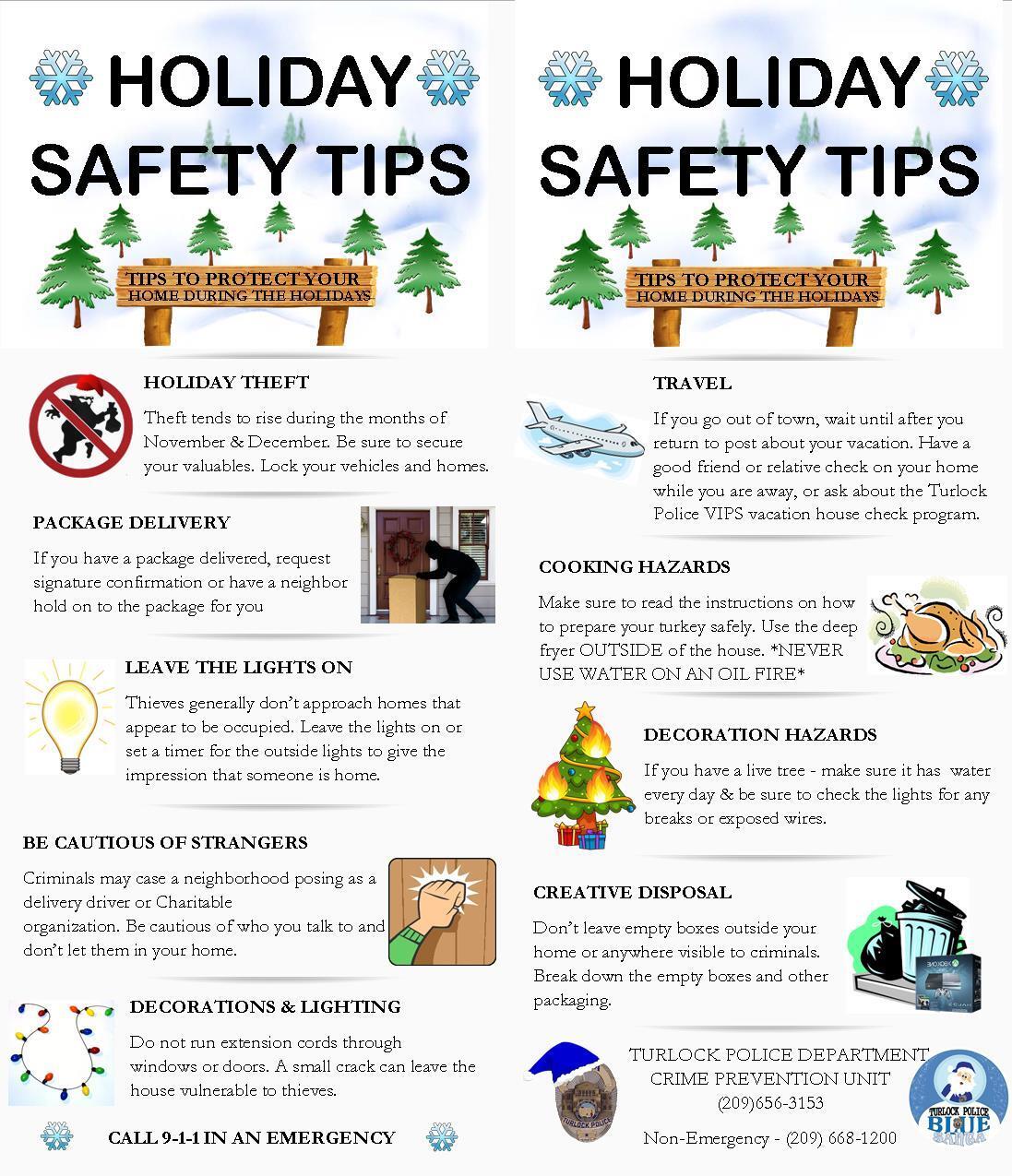 Holiday Safety TIPS (Turlock Police Department) — Nextdoor — Nextdoor