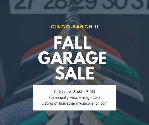 Oct 6 Cinco Ranch Ii Community Wide Garage Sale Nextdoor