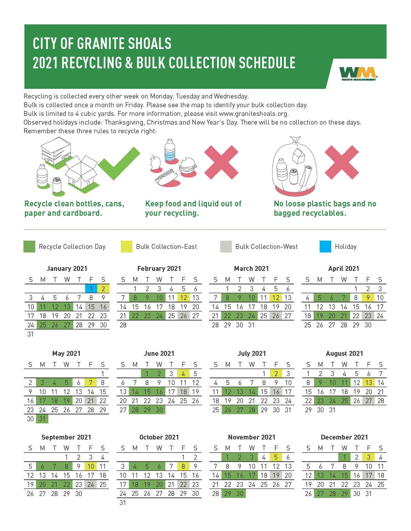 wall township bulk pickup schedule