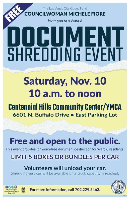 Friendly Reminder Ward 6 Document Shredding Event this Saturday, Nov