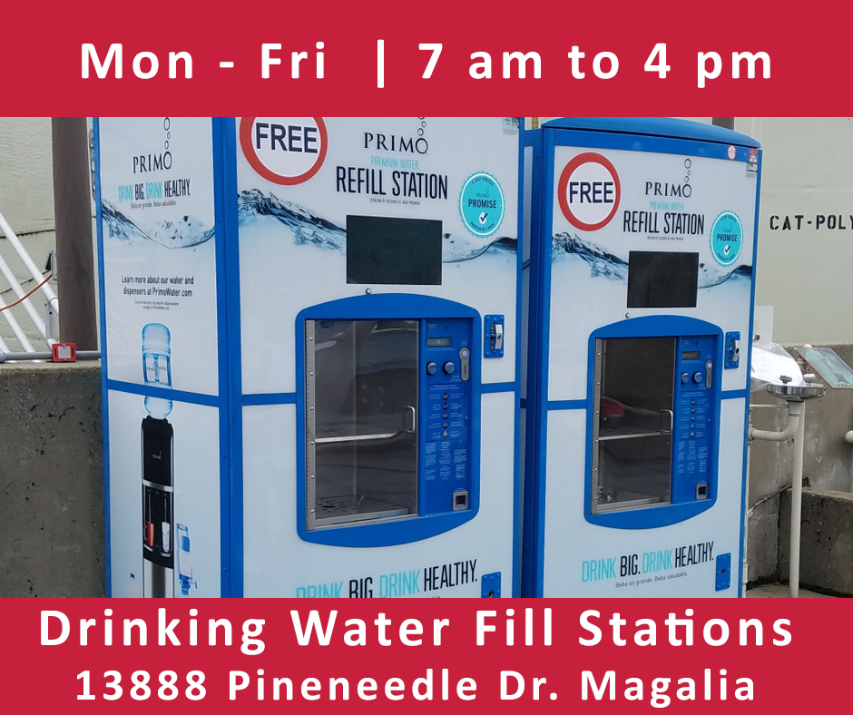 Water Jug Fill Stations available for Paradise Residents (Paradise