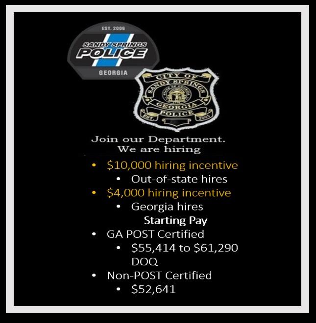 SSPD Pay Increase (Sandy Springs Police Department) — Nextdoor — Nextdoor