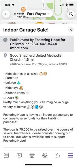 Apr 20 Indoor Garage Sale Nextdoor