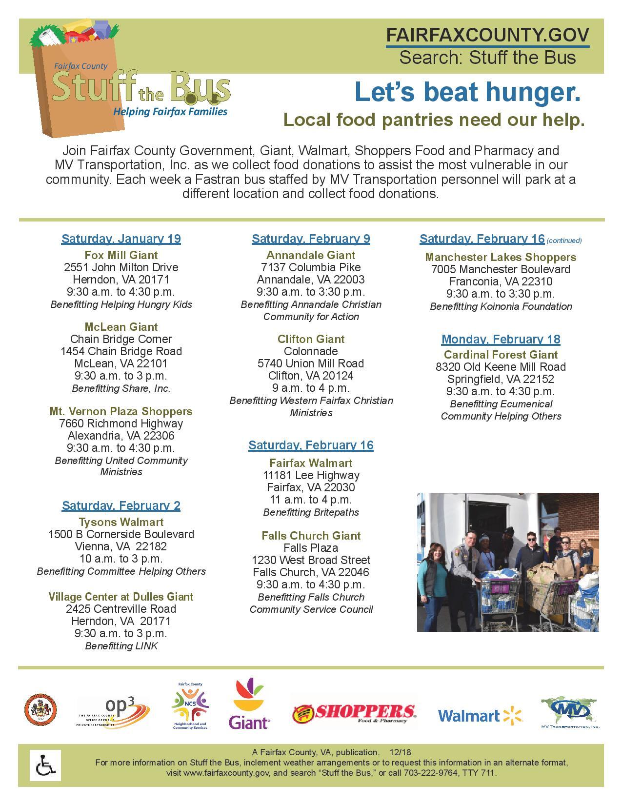 Help Stuff The Bus Fairfax County Police Department Mdash Nextdoor Nextdoor
