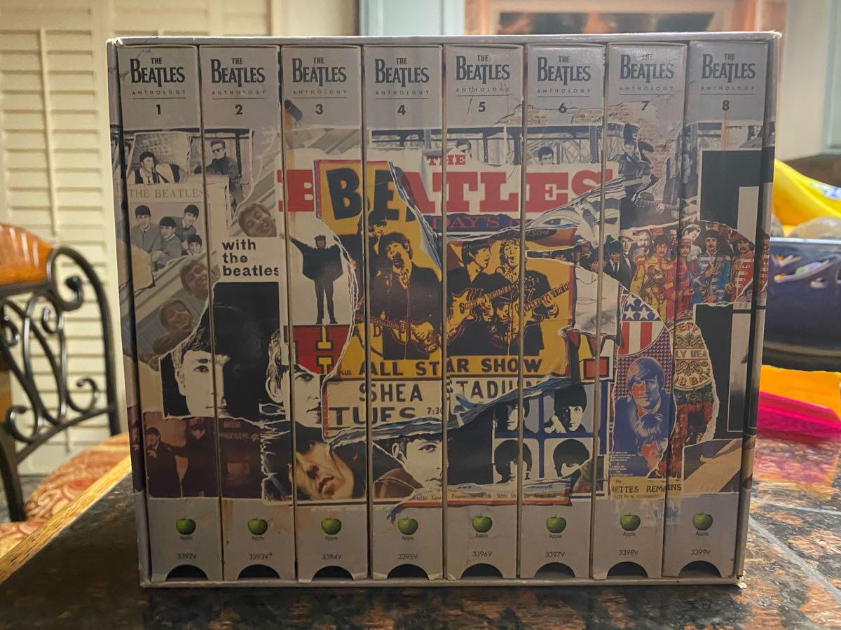 15 The Beatles Anthology Vhs Box Set 1996 Apple Capitol 8 Video Cassette Tape Set Nextdoor