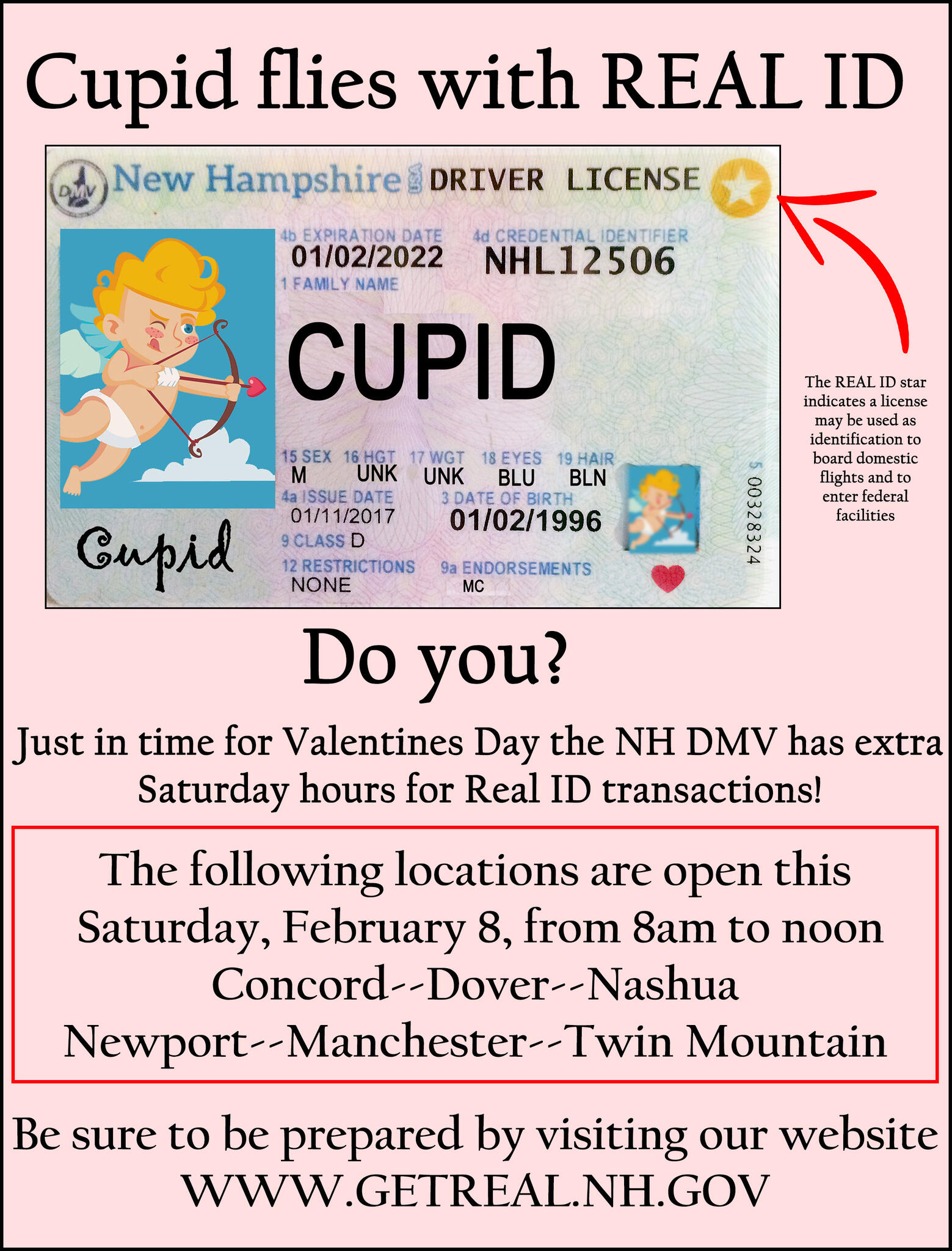 Your Newport DMV has extra hours this Saturday for REAL ID (New