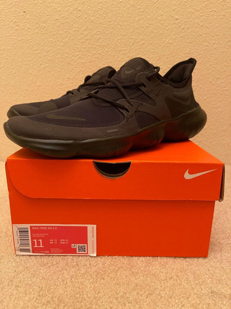 100 Br New Nike Men Free Rn 5 0 Triple Black Running Shoe Size 11 For Sale Free Nextdoor