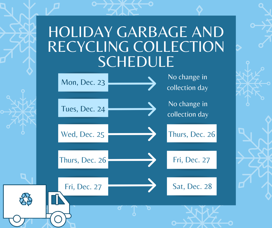 Holiday Garbage & Recycling Schedule (City of Sunnyvale) — Nextdoor