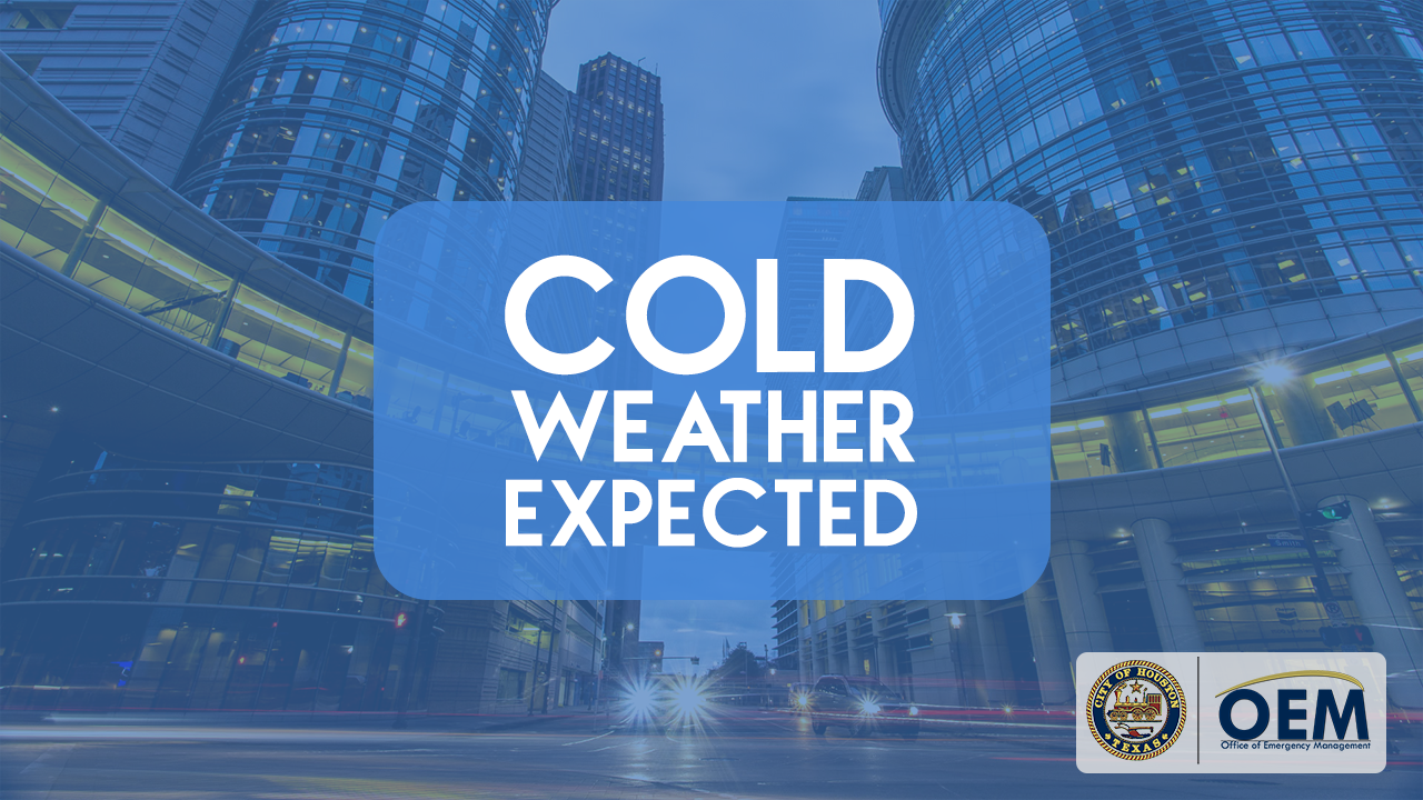 Houston under a Hard Freeze Warning (Houston Office of Emergency
