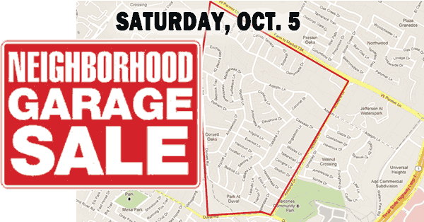 Oct 5 Milwood S Neighborhood Wide Garage Sale Sign Up Now