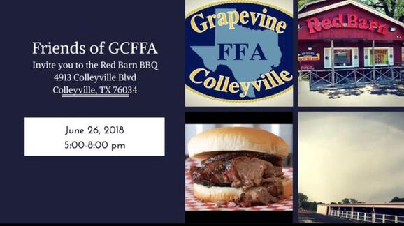 Jun 26 Grapevine Colleyville Ffa Fundraiser At Red Barn Bbq