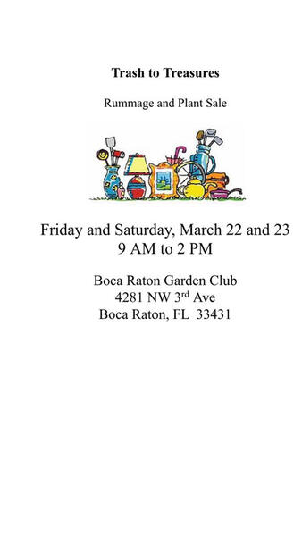 Huge Garage Sale Boca Raton Garden Club Nextdoor