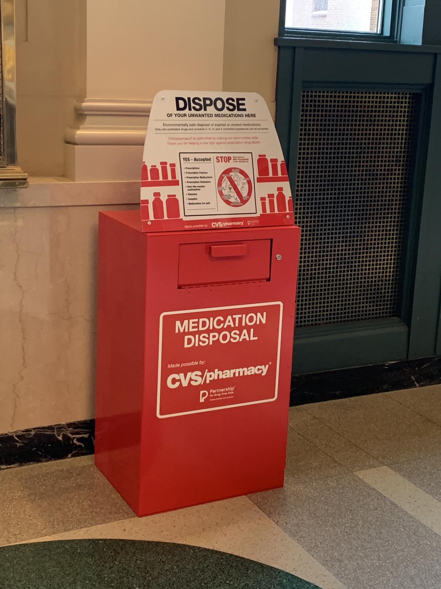 MEDICATION DISPOSAL BOX AT CITY HALL (City of Rockford) — Nextdoor ...