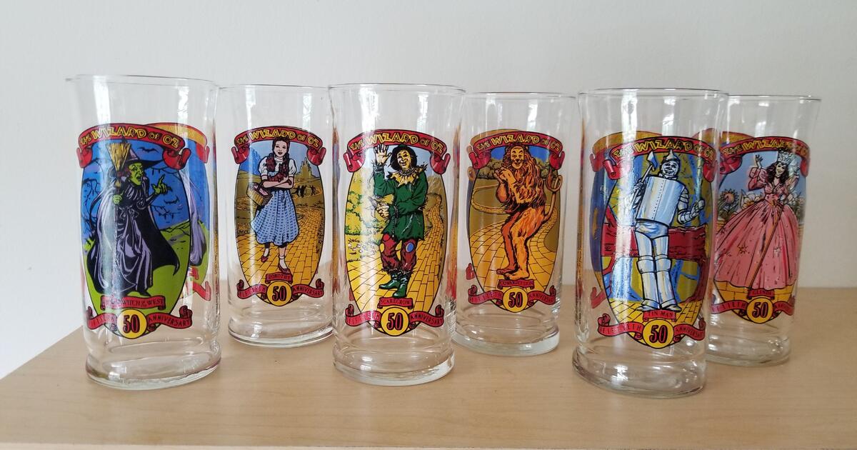 50th Anniversary Wizard of Oz Coca Cola Glasses for 120 in Decatur, GA