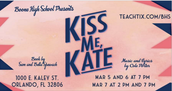 Mar 6 Kiss Me Kate Presented By Boone High School Theatre