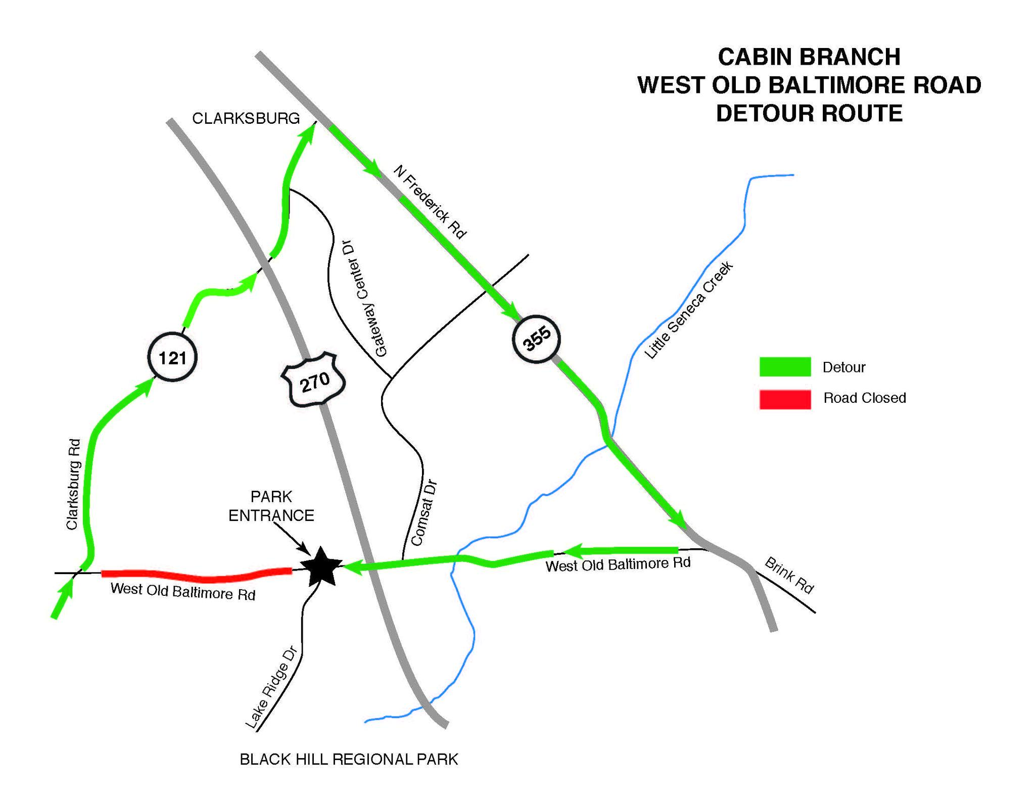 MC DOT Project To Close Off Clarksburg Road Access To Black Hill