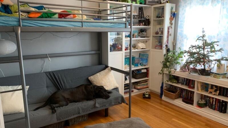 60 Ikea Svarta Loft Bed Frame For Sale Free Nextdoor