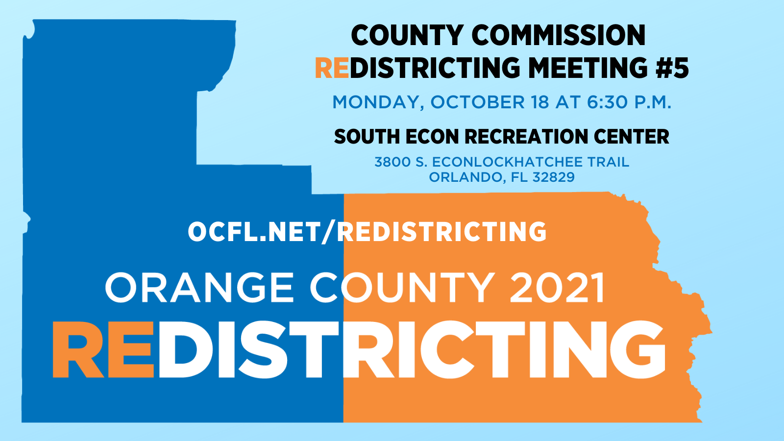 👋 YOU'RE INVITED: Orange County Commission Redistricting Meeting #5 ...