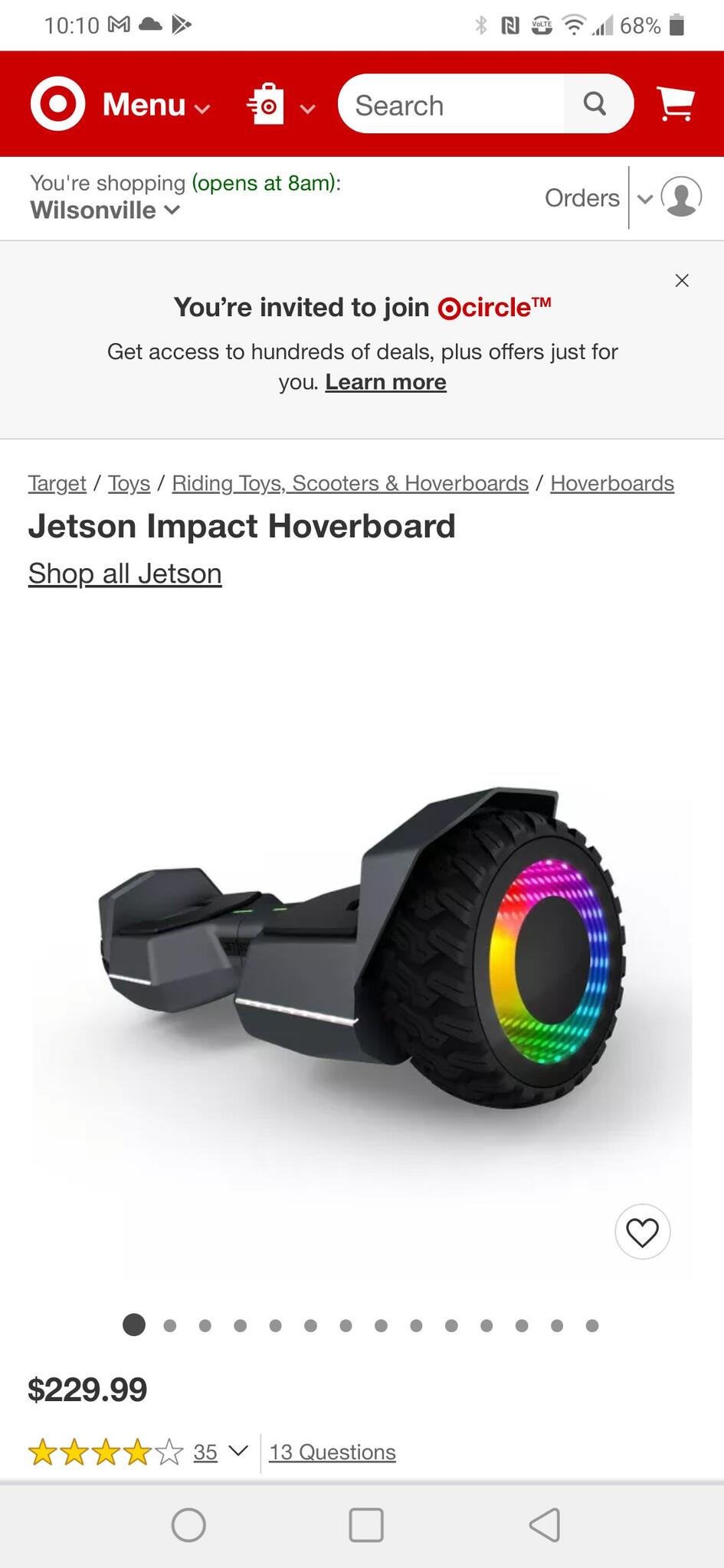 jetson impact extreme terrain hoverboard