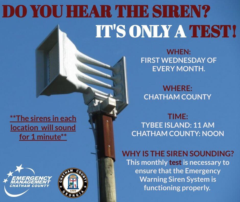 Emergency Outdoor Warning Siren Test This Week (Chatham County