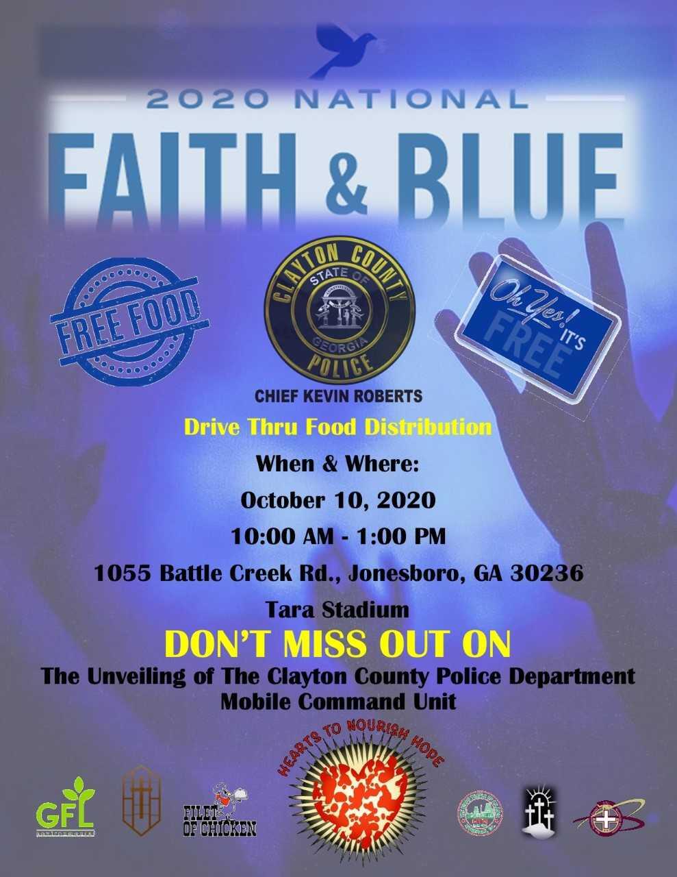 Faith and Blue is TOMORROW! (Clayton County Police Department