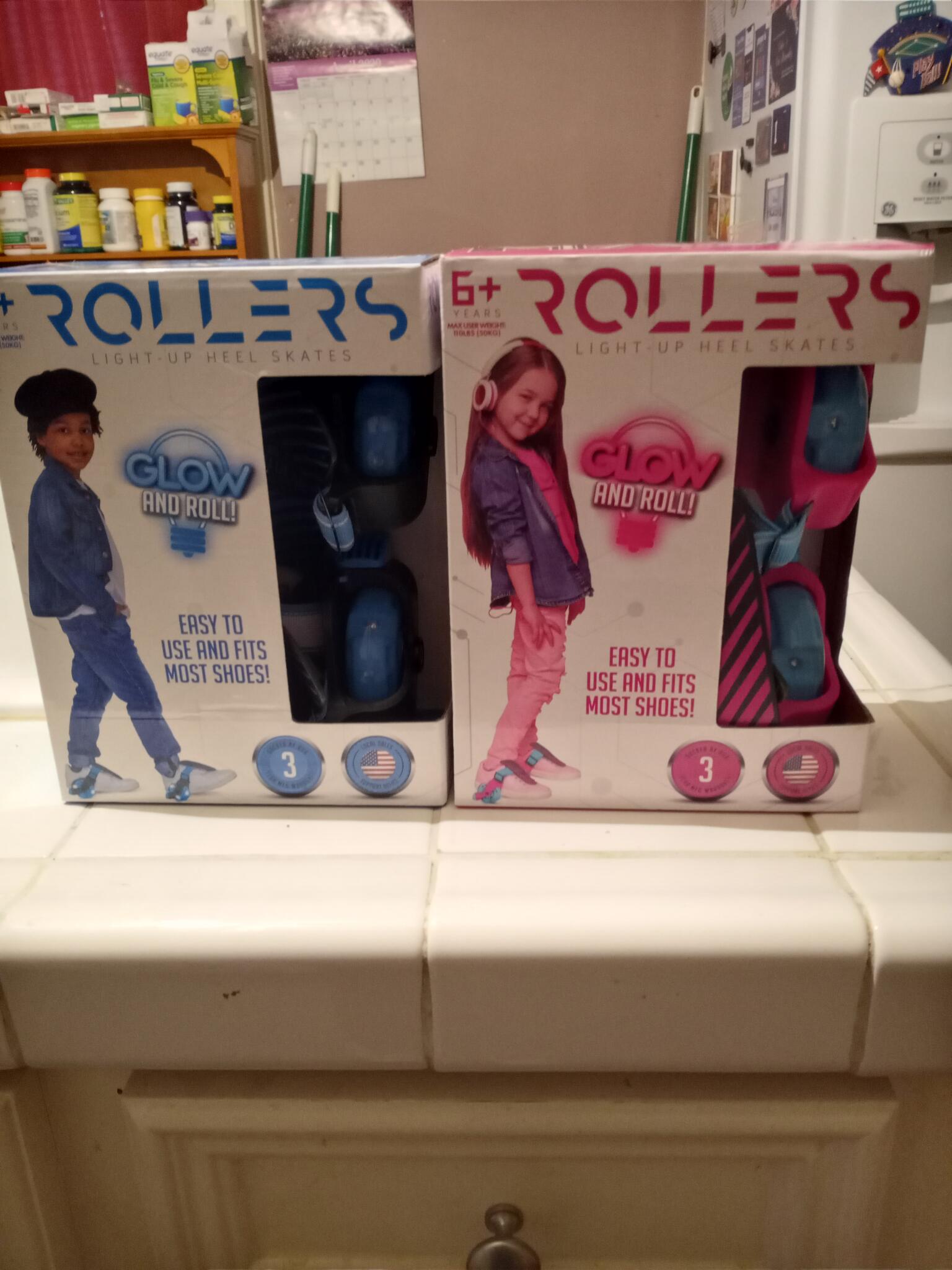 rollers light up heel skates