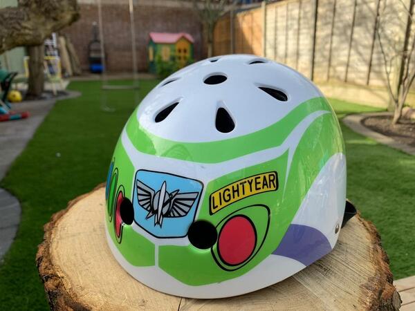 buzz lightyear bike helmet