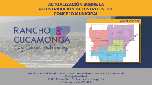 Update on City Council Redistricting (City of Rancho Cucamonga ...