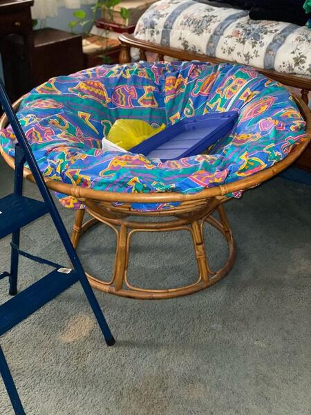 50 Pier One Papasan Chair W Base And Cushion Nextdoor