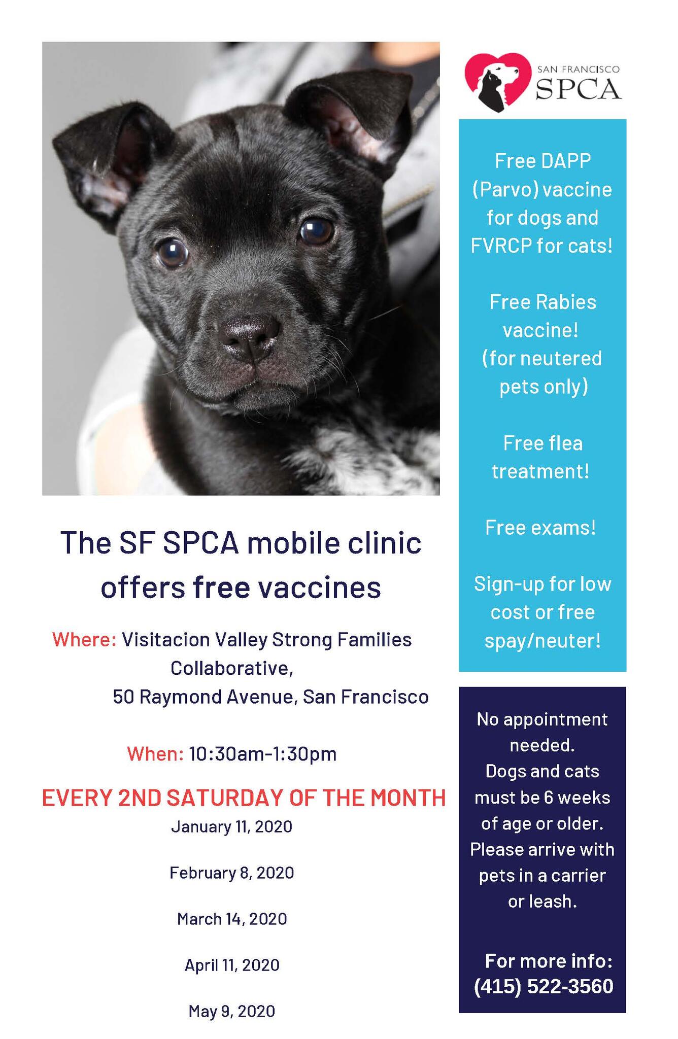 spca vaccinations mobile clinic