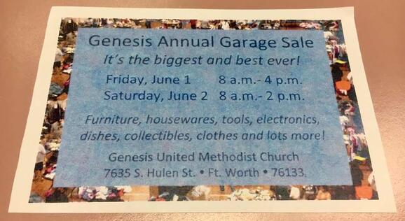 Jun 1 Genesis Umc Big Garage Sale Nextdoor