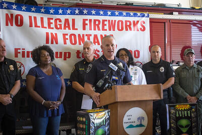 Law Enforcement And Fire Officials Warn Public Of Illegal Fireworks Fontana Police Department Mdash Nextdoor Nextdoor