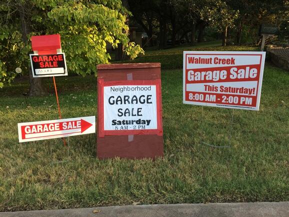 Oct 19 Walnut Creek Neighborhood Wide Garage Sale Saturday 19