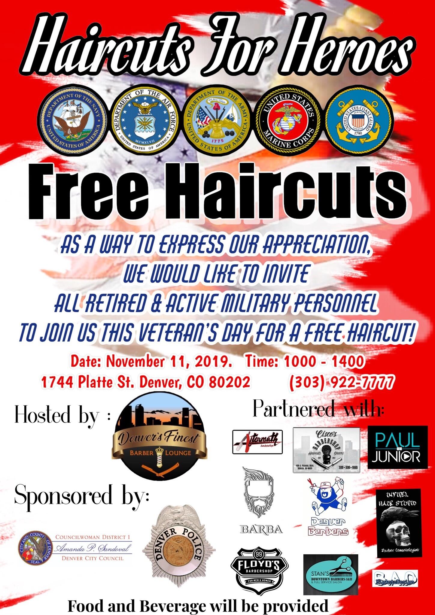 Haircuts For Heroes Denver Police Department Mdash