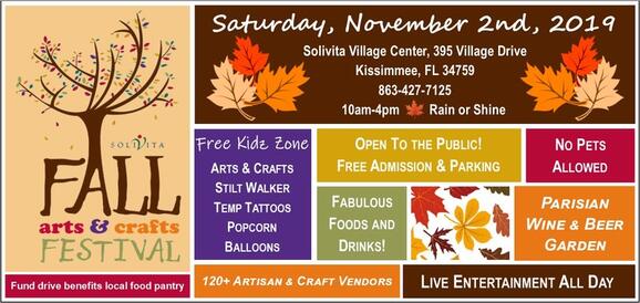 Nov 2 Fall Arts Crafts Festival At Solivita Nextdoor