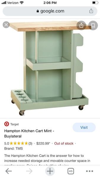 150 Target Hampton Kitchen Utility Cart In Mint For Sale Free Nextdoor