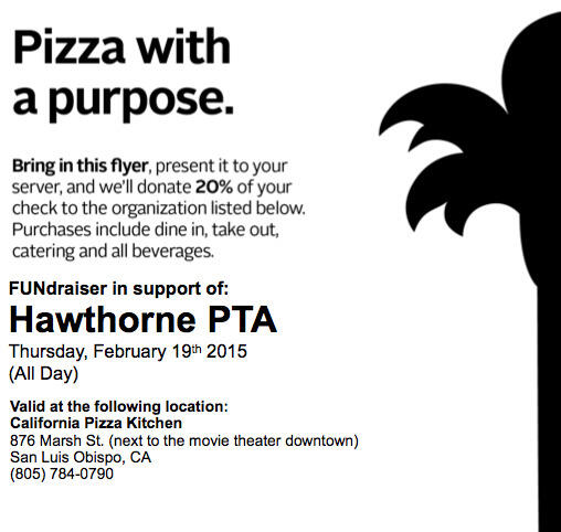 Feb 19 Hawthorne Elementary Pizza With A Purpose With