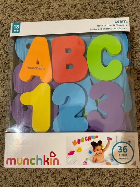 bath letters and numbers by munchkin