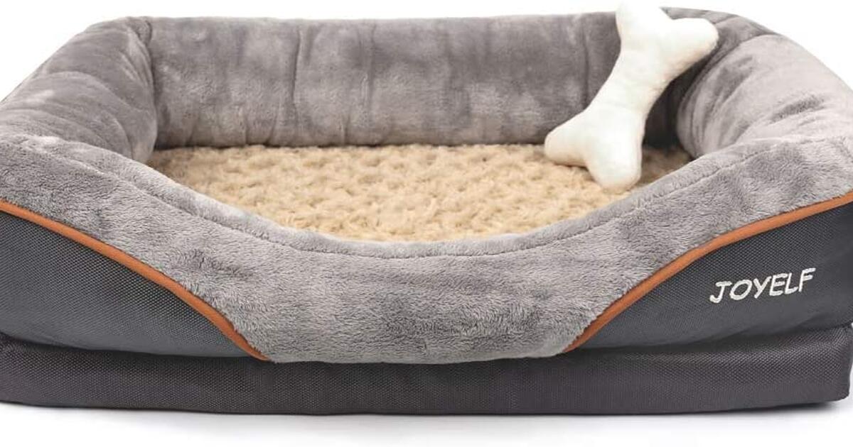 JOYELF Orthopedic Dog Bed Memory Foam Pet Bed with Removable Washable